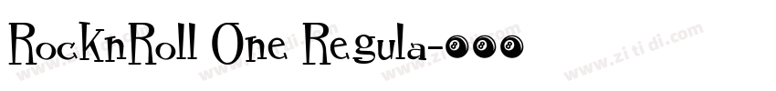 RocknRoll One Regula字体转换